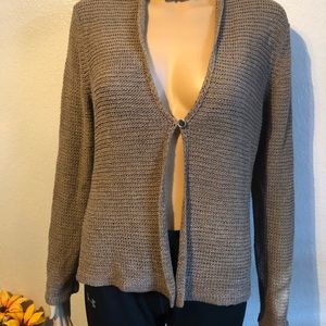 August Silk cardigan embroidered size S